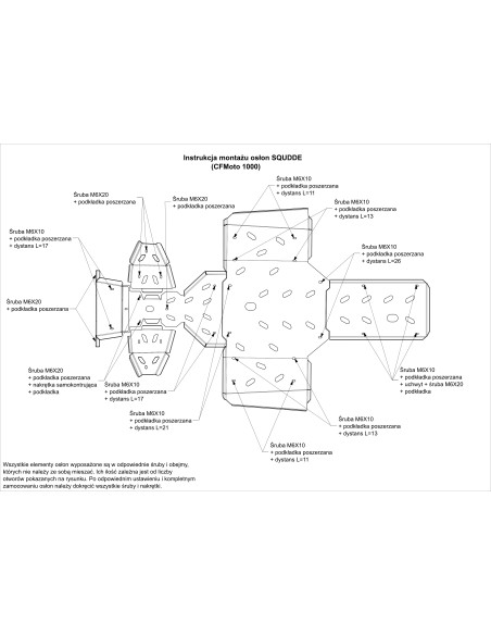 Squdde Full Underbody Skid Plate Armor for CFMoto G2 850 / 1000 Quad
